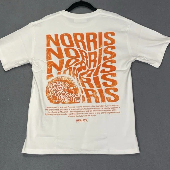 F1 Norris McLaren-Antonelli Mercedes-Leclerc Ferrari Sz Sm Viral Oversized Tee - Picture 4 of 11
